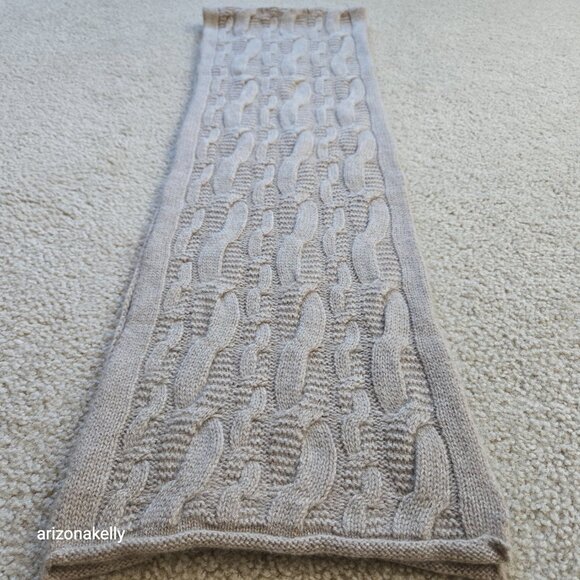 Nordstrom Cashmere Cable Knit Tan Classic - Picture 6 of 8